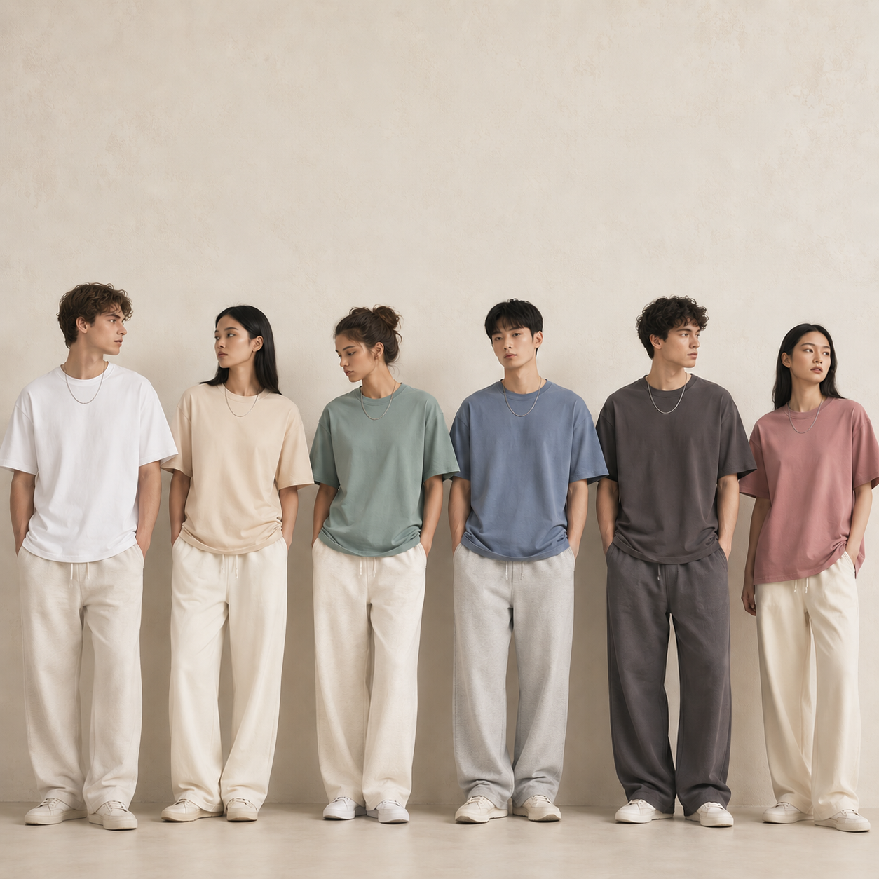 230gsm cotton T-shirt model styling 1