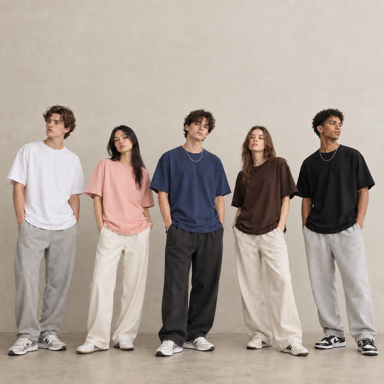 200gsm cotton T-shirt model styling 1