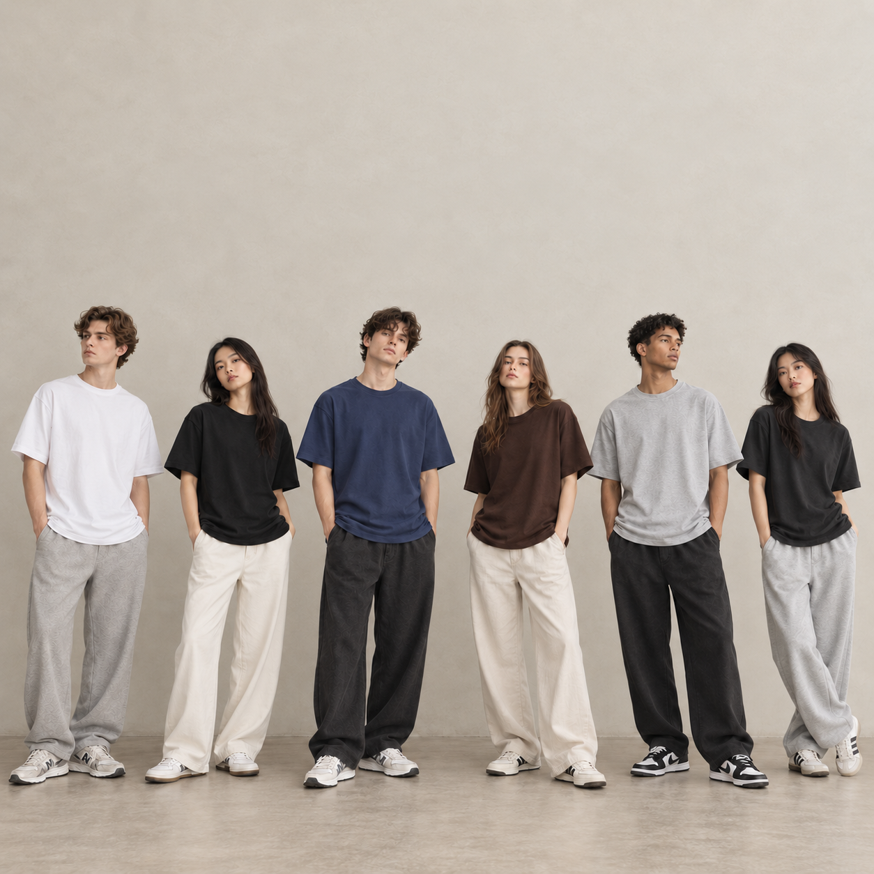 200gsm cotton T-shirt model styling 3