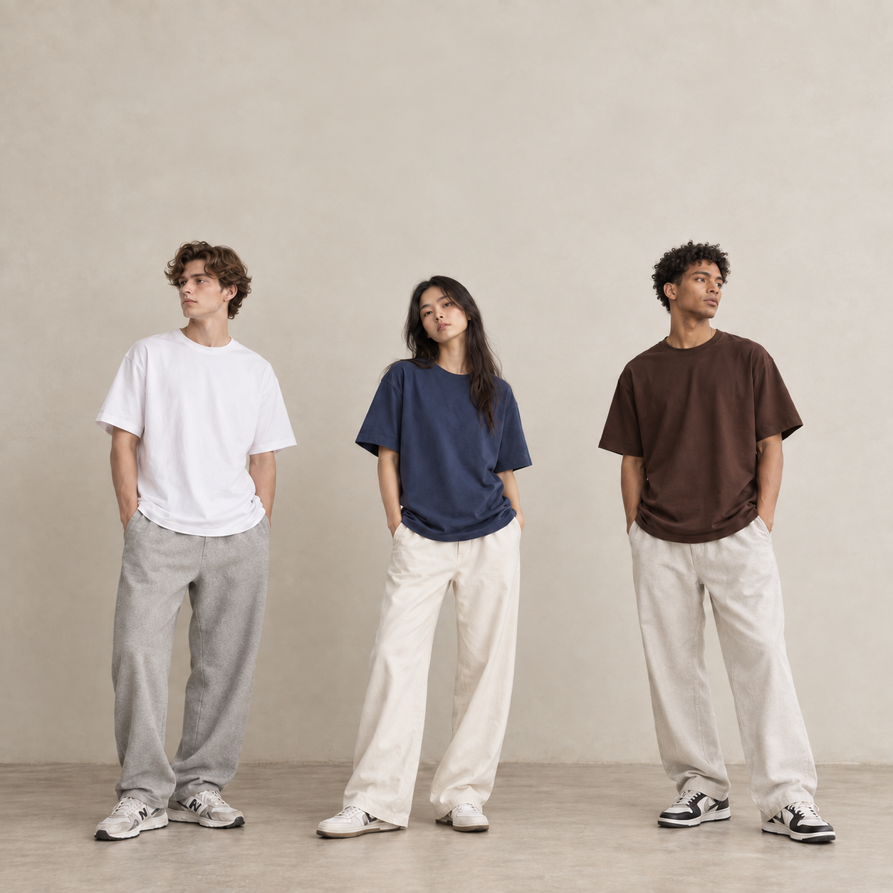 200gsm cotton T-shirt model styling 4