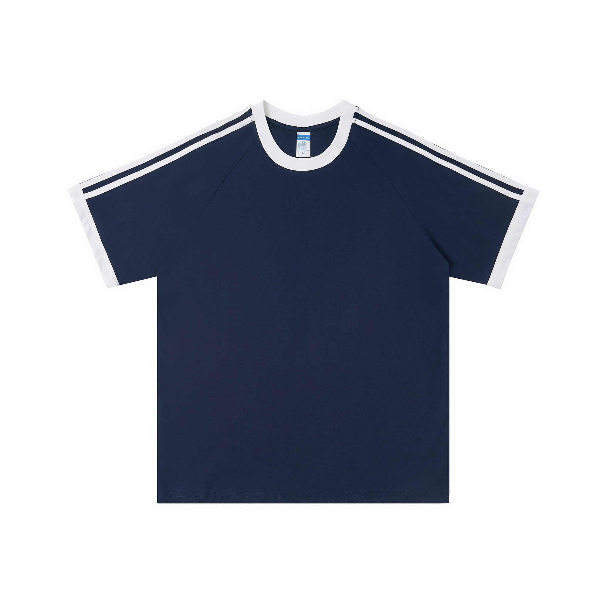 Navy contrast T-shirt
