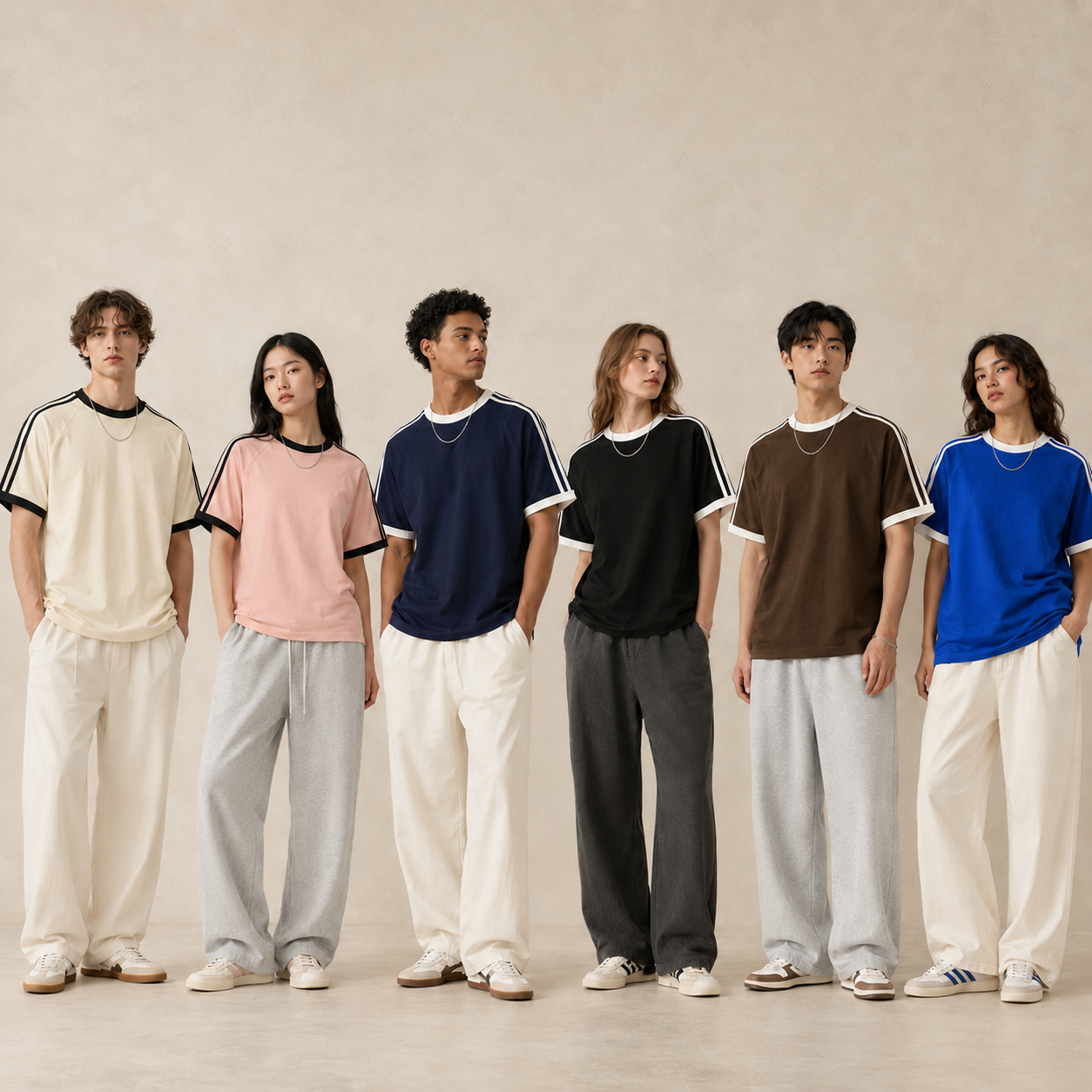 GT1903MP contrast raglan T-shirt model group 3