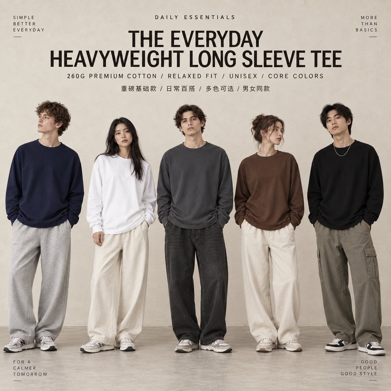 GCT260YLX long sleeve T-shirt model styling 6
