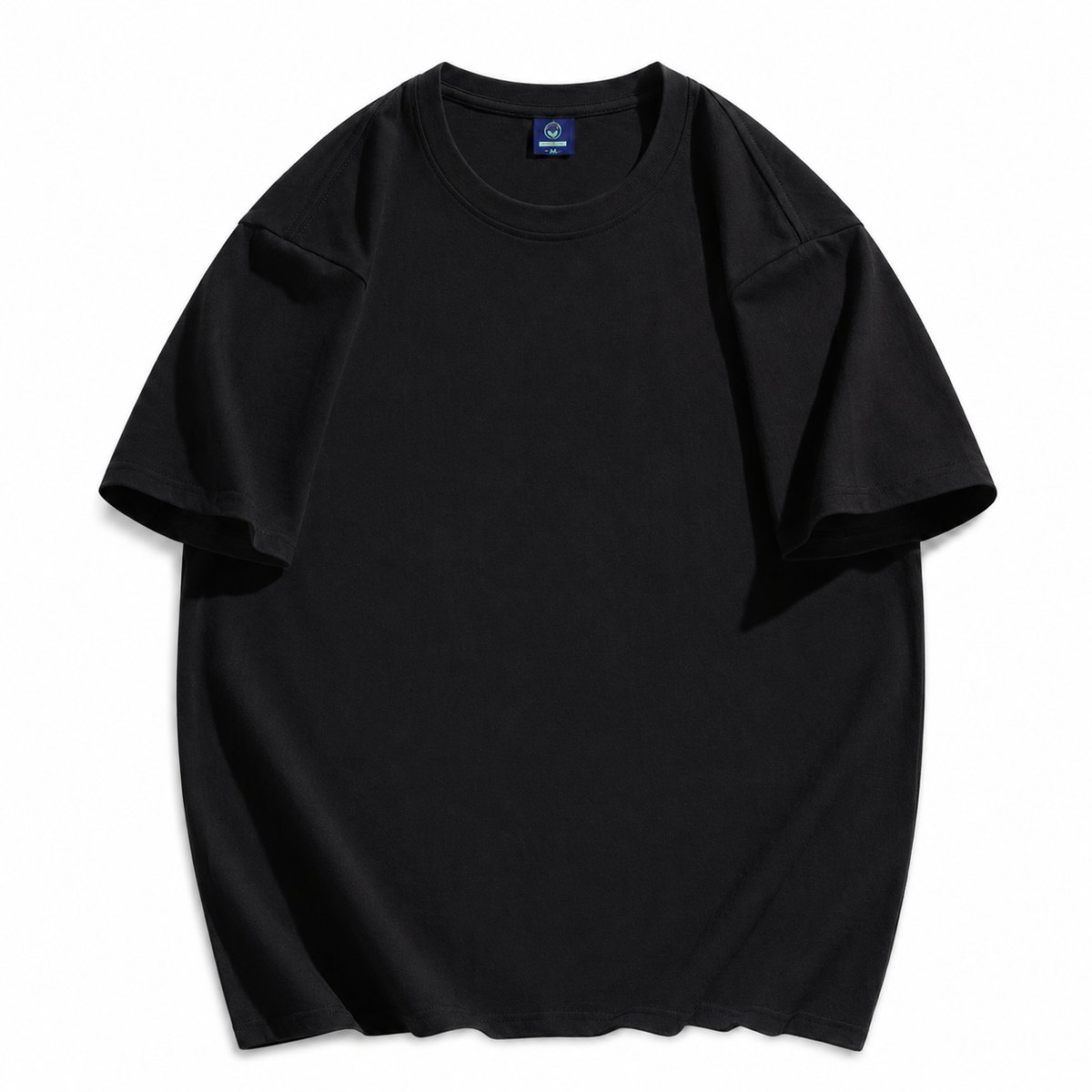 Black 230gsm oversized cotton T-shirt