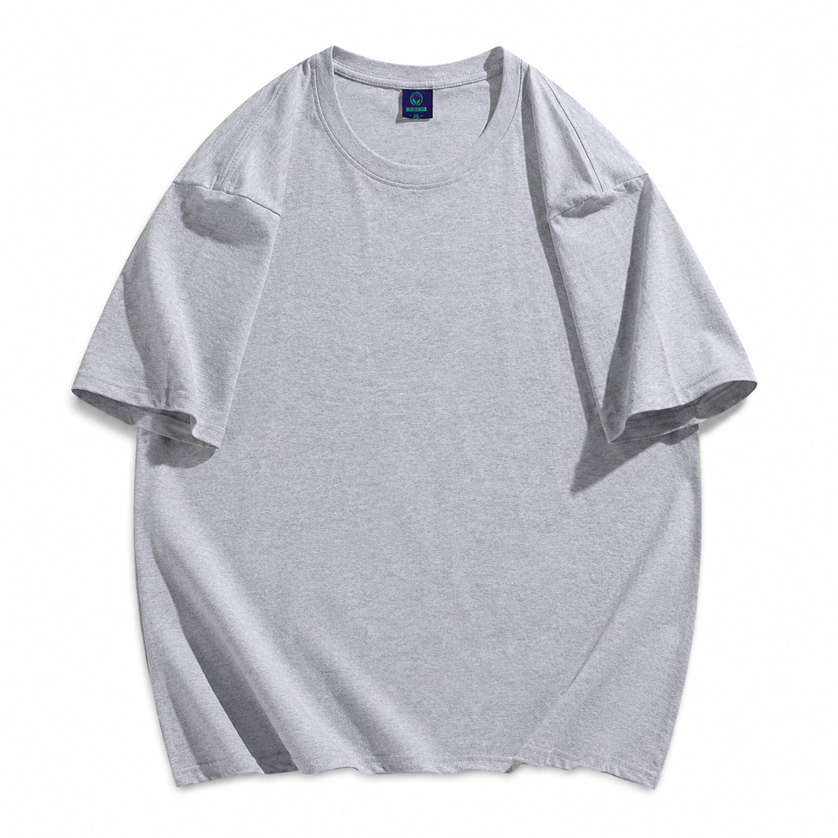 Light grey 230gsm oversized cotton T-shirt