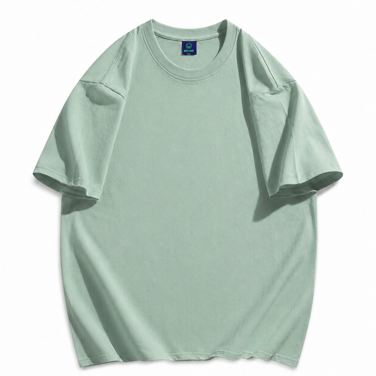 Mint green 230gsm oversized cotton T-shirt
