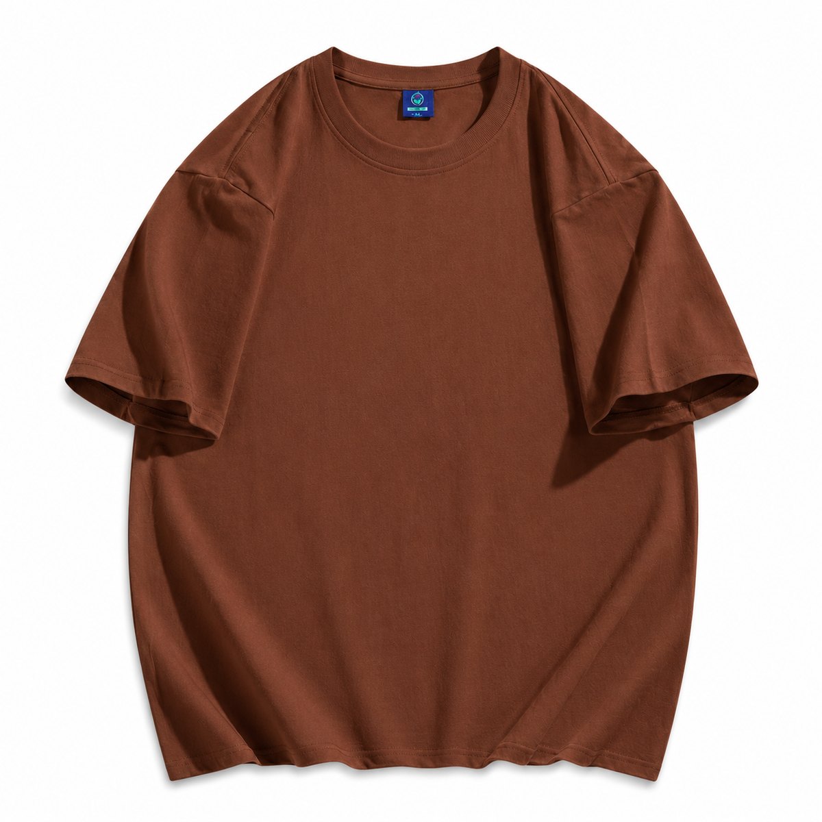 Rust brown 230gsm oversized cotton T-shirt