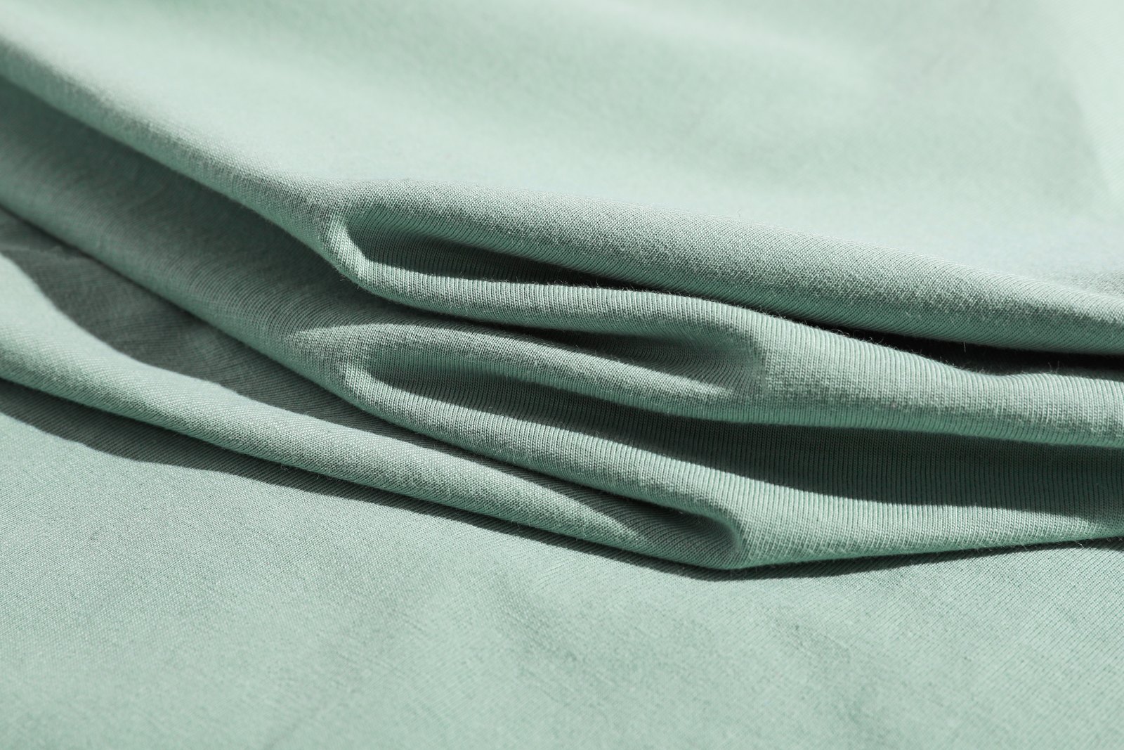 230gsm cotton folded fabric detail