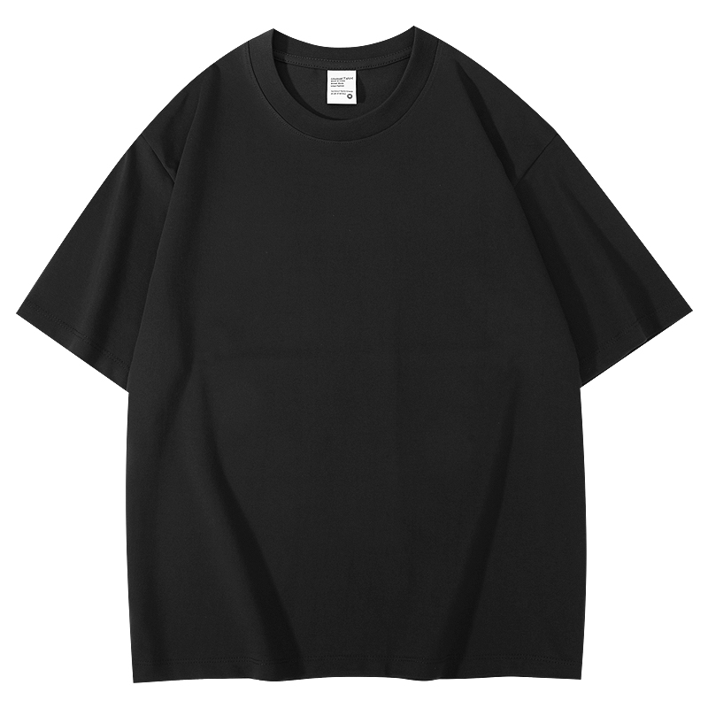 300gsm cotton T-shirt — Black
