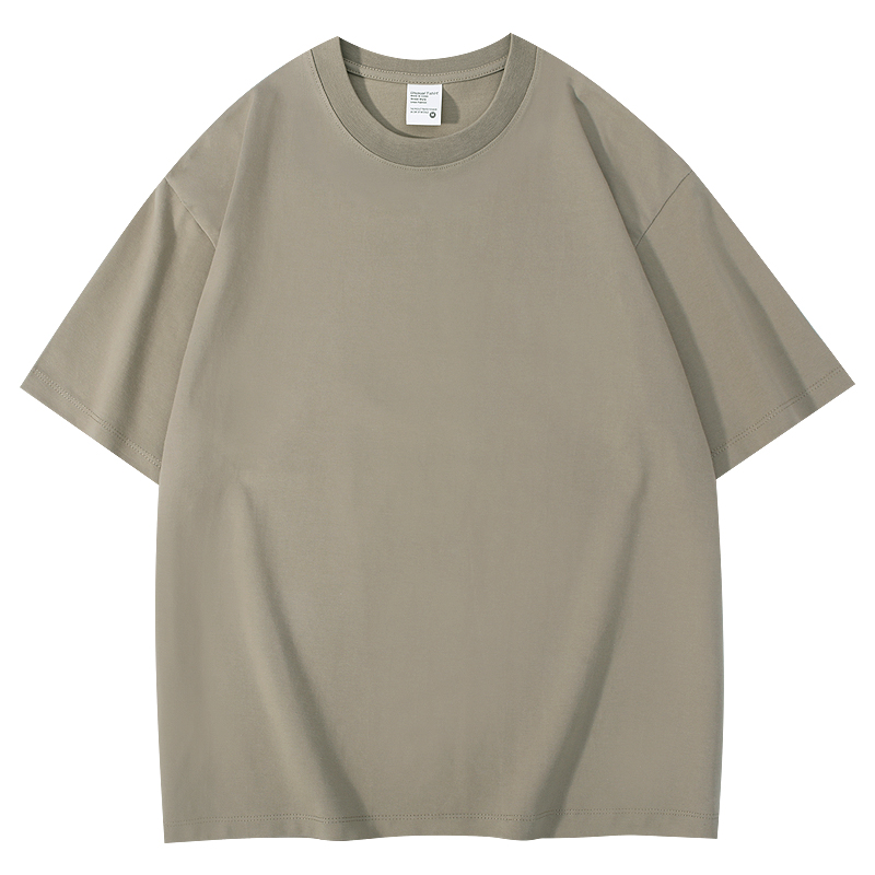 300gsm cotton T-shirt — Khaki