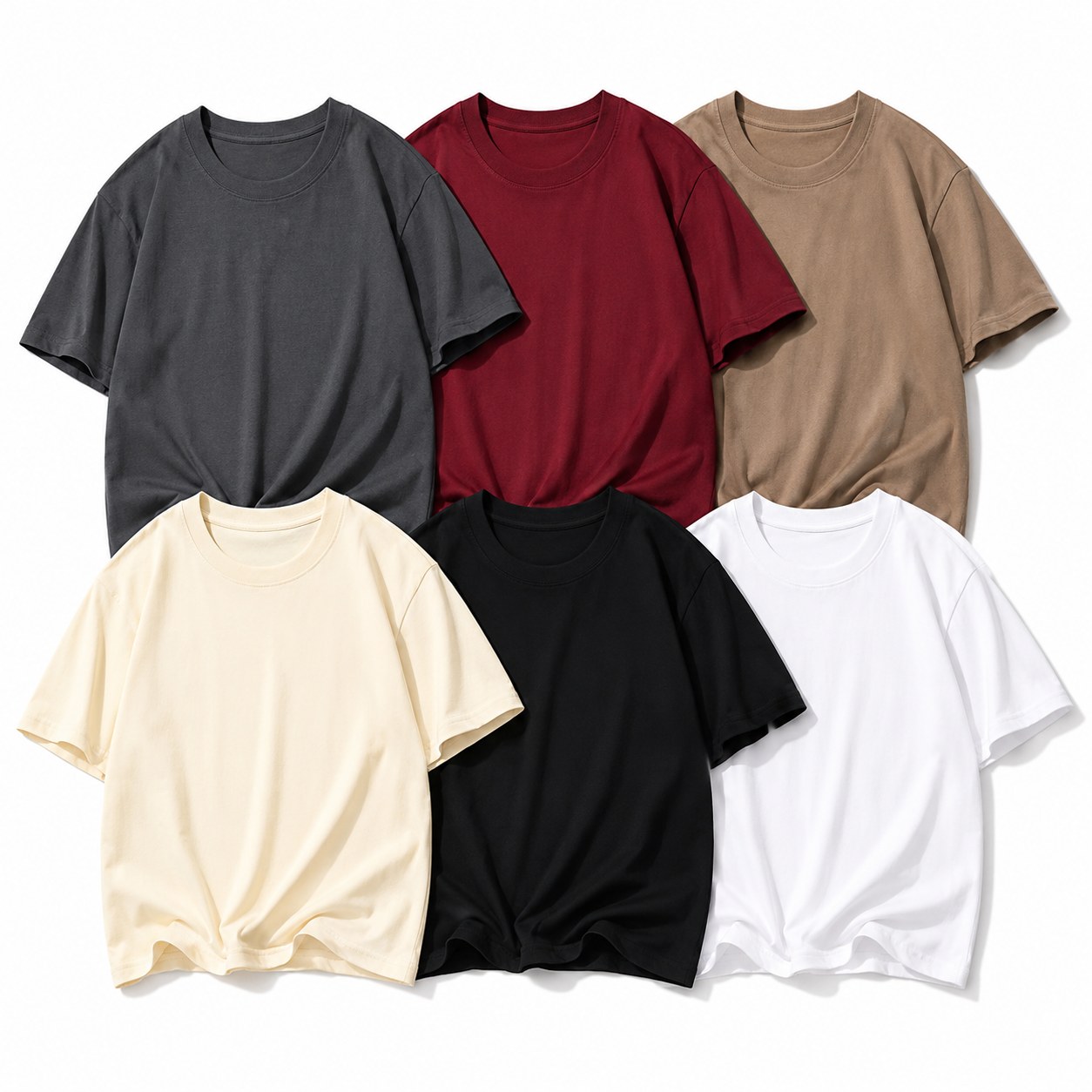 300gsm cotton T-shirt core color set
