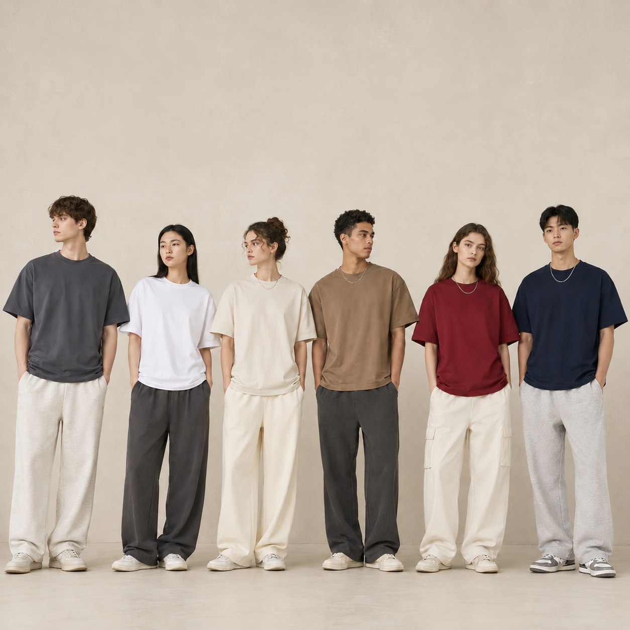 260gsm T-shirt model group 1