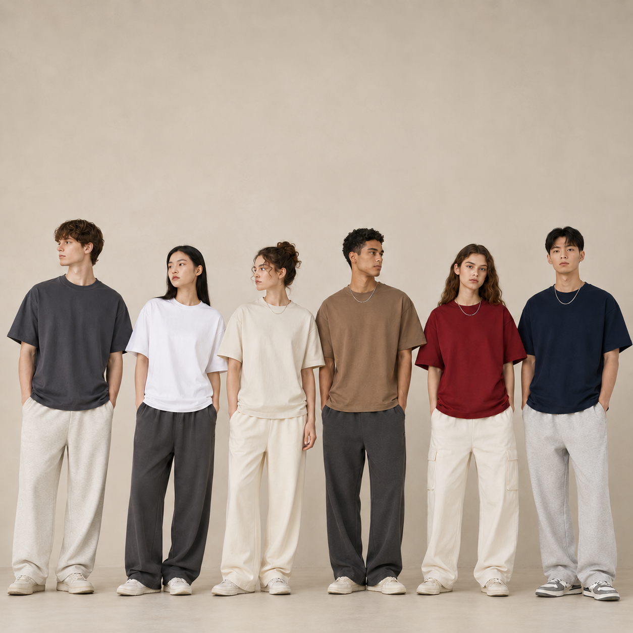 260gsm T-shirt model group 2