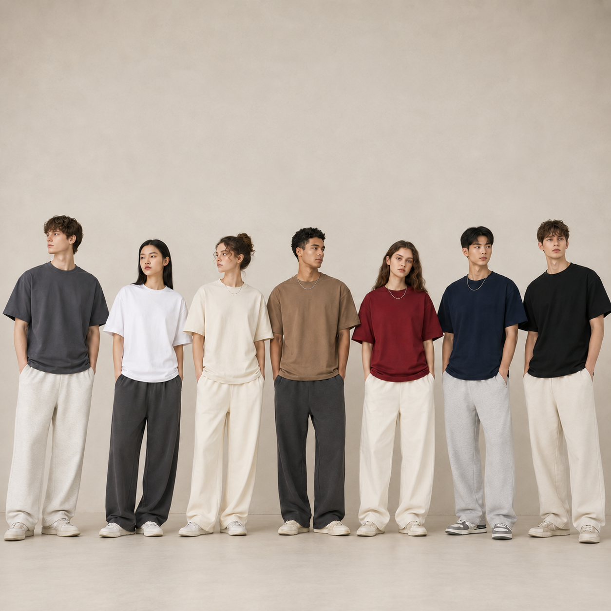 260gsm T-shirt model group 3