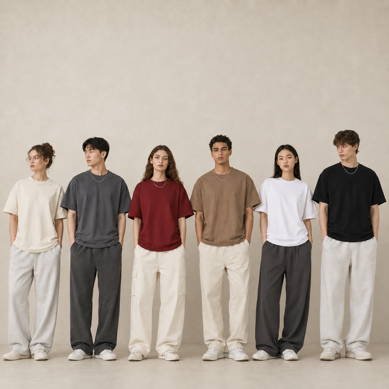 260gsm T-shirt model group 4