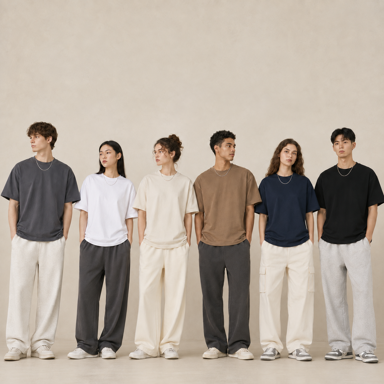 260gsm T-shirt model group 5