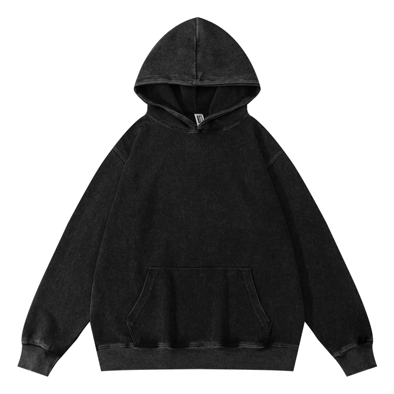 GWM360YX Washed Black hoodie