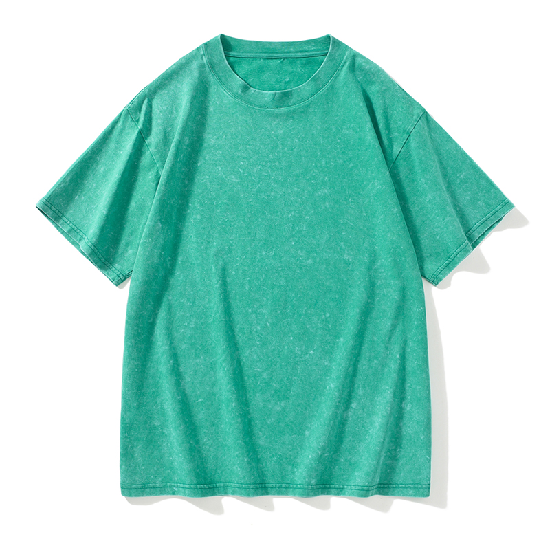 Washed green T-shirt