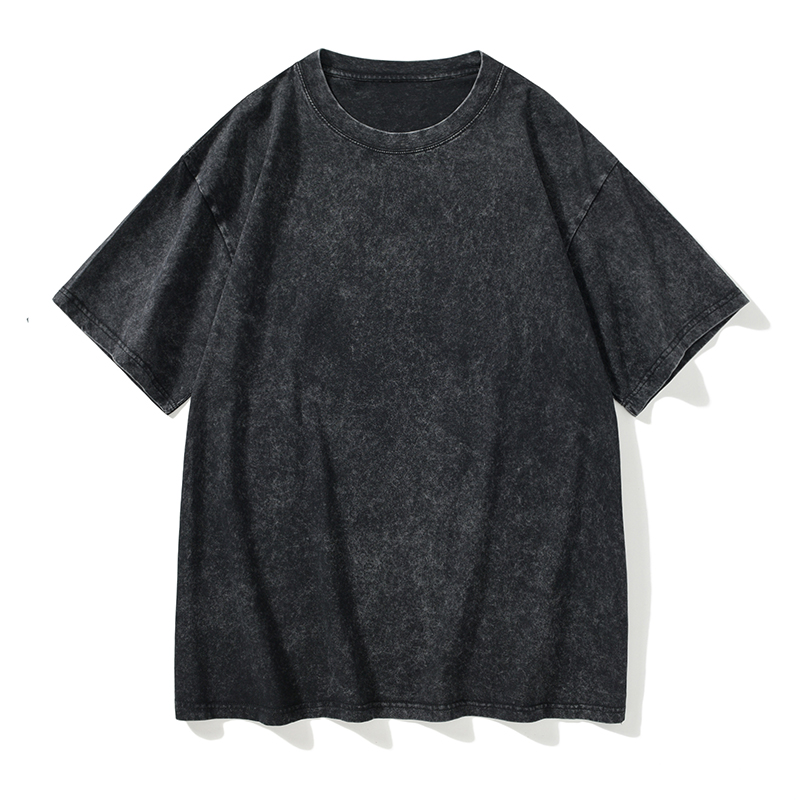 Washed black T-shirt