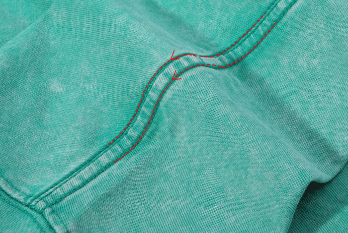 Reinforced armhole seam